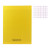 photo-Cahier - 24x32(cm) - Grands carreaux - 96 pages - couverture en polypro jaune - sans spirale - Hamelin