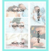 Album photos - 300 photos - Beige - 29x32cm - 60 pages noires - Couverture effet textile