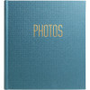 photo-Album photos - 300 photos - Bleu - 29x32cm - 60 pages noires - Couverture effet textile