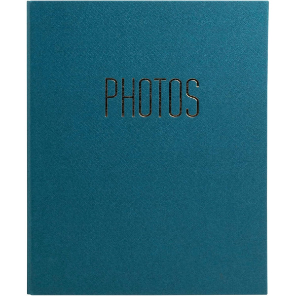 photo-Album photo - Classeur - Couverture bleu - 60 pages - 120 photos 10x15cm