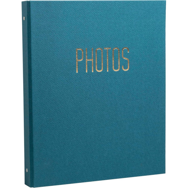 Album photo - Classeur - Couverture bleu - 60 pages - 120 photos 10x15cm