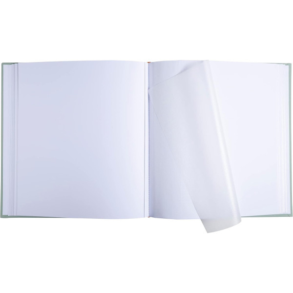 Album photos - 300 photos - Vert sauge - 29x32cm - 60 pages - Couverture enduite irisée