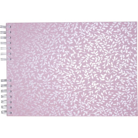 photo-Album photos - 150 photos - Rose candy - 32x22cm - 50 pages - Couverture enduite irisée