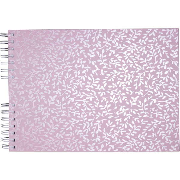 photo-Album photos - 150 photos - Rose candy - 32x22cm - 50 pages - Couverture enduite irisée