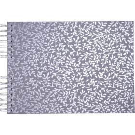 photo-Album photos - 150 photos - Bleu gris - 32x22cm - 50 pages - Couverture enduite irisée
