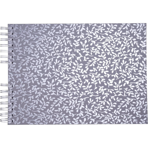photo-Album photos - 150 photos - Bleu gris - 32x22cm - 50 pages - Couverture enduite irisée