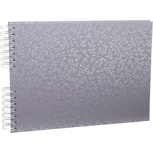 Album photos - 150 photos - Bleu gris - 32x22cm - 50 pages - Couverture enduite irisée