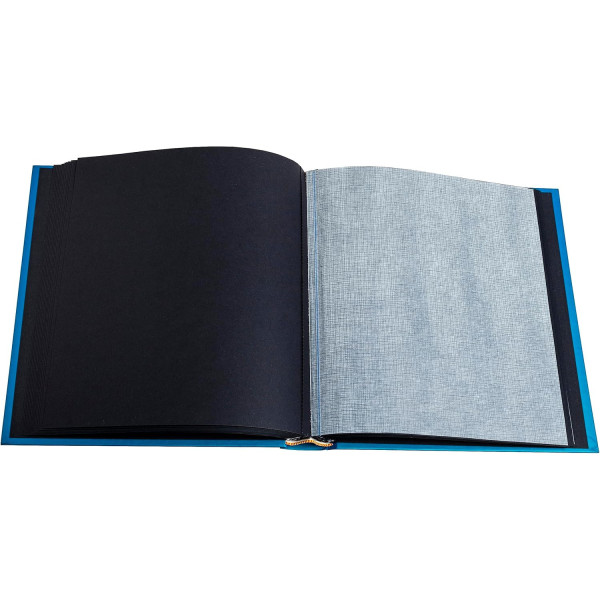Album photos - Capacité 300 photos de 10x15cm - 29x32cm - 60 pages - Art déco - Bleu