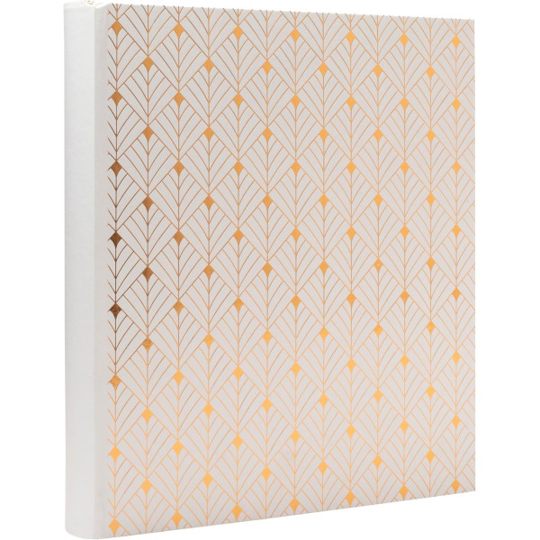 photo-Album photos - Capacité 300 photos de 10x15cm - 29x32cm - 60 pages - Art déco - Blanc