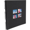 Album photos - 360 photos - Noir - 32x32cm - 60 pages noires - Couverture effet textile