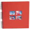 phoot-Album photos - 360 photos - Rouge - 32x32cm - 60 pages noires - Couverture effet textile