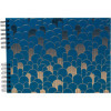 photo-Album photos - Capacité 150 photos de 10x15cm - 32x22cm - 60 pages - Art déco - Bleu