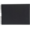 Album scrapbooking - A personnaliser - 32x22cm - Noir - 70 pages noires - Stickers inclus