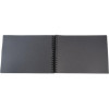 Album scrapbooking - A personnaliser - 32x22cm - Noir - 70 pages noires - Stickers inclus