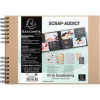 Album scrapbooking - A personnaliser - 32x22cm - Kraft - 70 pages noires - Stickers inclus