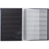 Album de timbres - Philatélie - 22,5x16,5 - Simili cuir - Noir - 32 pages - Collection timbres