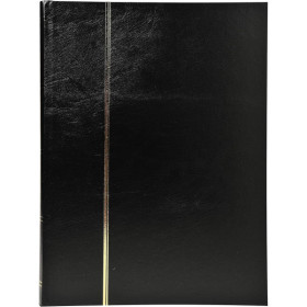 photo-Album de timbres - Philatélie - 30,5x22,5 - Simili cuir - Noir - 32 pages - Collection timbres