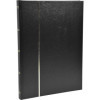 Album de timbres - Philatélie - 30,5x22,5 - Simili cuir - Noir - 48 pages - Collection timbres