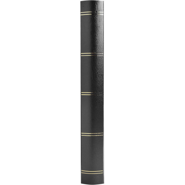 Album de timbres - Philatélie - 30,5x22,5 - Simili cuir - Noir - 64 pages - Collection timbres