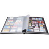 Album de timbres - Philatélie - 30,5x22,5 - Simili cuir - Noir - 64 pages - Collection timbres