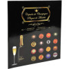 Album de collection pour muselets - Capsules de champagne - 64 plaques - Intérieur mousse