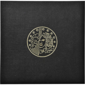 photo-Classeur pour collection de pièces - 24,5x25cm - Noir - 5 feuilles 43 cases