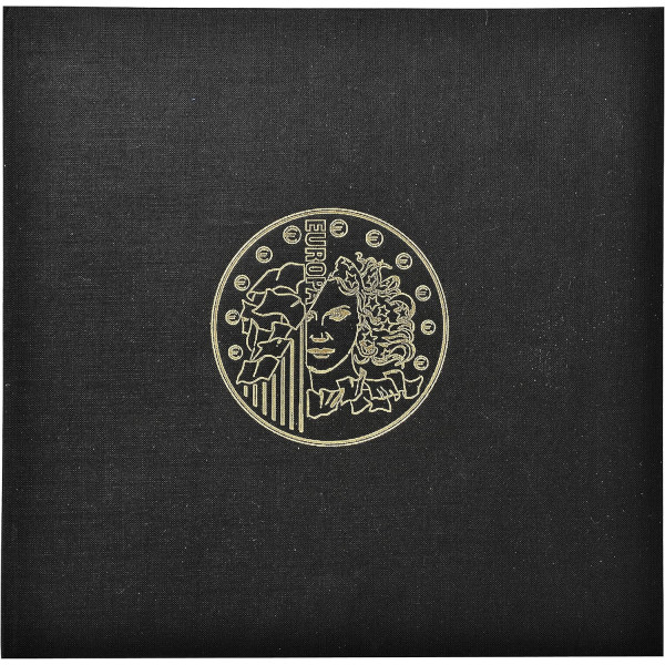 photo-Classeur pour collection de pièces - 24,5x25cm - Noir - 5 feuilles 43 cases