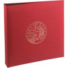 photo-Classeur pour collection de pièces - 24,5x25cm - Bordeaux - 5 feuilles 43 cases - 215 compartiments