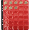 3 recharges pour album de pièces - 30 cases diamètre 30mm - 24,5x25cm - Perforées
