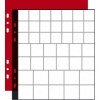 3 recharges pour album de pièces - 43 cases diamètre 20/25/30mm - 24,5x25cm - Perforées