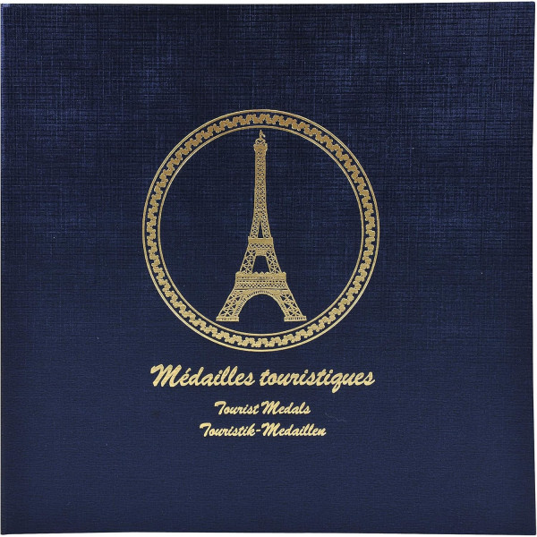 photo-Classeur de collection médailles touristiques - 100 pièces - 24,5x25cm - Rechargeable