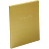 Livre d'or - 27x22cm - Couverture simili cuir - Or - Tranche or - 100 pages blanches