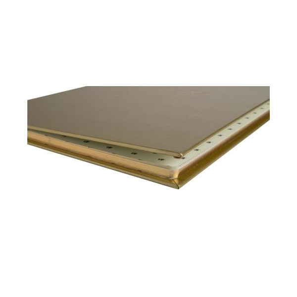 Livre d'or - 27x22cm - Couverture simili cuir - Or - Tranche or - 100 pages blanches