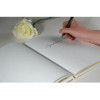 Livre d'or - 27x22cm - Couverture simili cuir - Or - Tranche or - 100 pages blanches