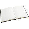 Livre d'or - 21x19cm - Couverture simili cuir - Noir - Tranche or - 140 pages blanches