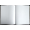 Livre d'or - 27x22cm - Couverture simili cuir - Noir - Tranche or - 100 pages blanches