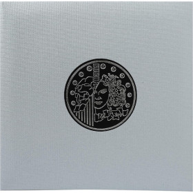 photo-Classeur pour collection de pièces - 24,5x25cm - Gris - 5 feuilles 43 cases - 215 compartiments