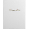 photo-Livre d'or - 27x22cm - Couverture simili cuir - Blanc - Tranche or - 100 pages blanches