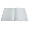 Livre d'or - 27x22cm - Couverture simili cuir - Blanc - Tranche or - 100 pages blanches