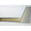 Livre d'or - 27x22cm - Couverture simili cuir - Blanc - Tranche or - 100 pages blanches