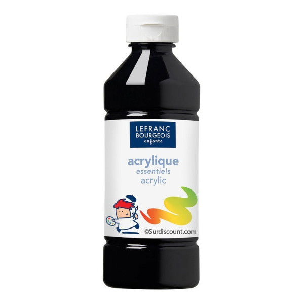 10 flacons peinture acrylique - 500ml - Assortiment - Lefranc & Bourgeois