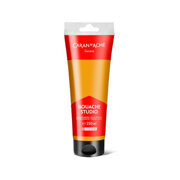 photo-Gouache Studio - Ocre - Ultra couvrante - Mate - Tube 250 ml - Caran d'Ache