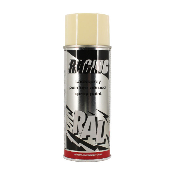 Bombe de peinture carrosserie voiture Racing RAL1015 Ivoire 400ml