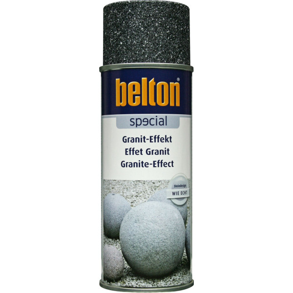 Bombe de peinture effet granit noir Belton 400ml
