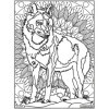 Coloriage - Loup - Tableau à colorier - Avec contours velours noir - Dès 3 ans