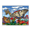 photo-Coloriage - Papillons - Tableau à colorier - Avec contours velours noir - Dès 3 ans