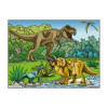 photo-Coloriage - Dinosaures - Tableau à colorier - Avec contours velours noir - Dès 3 ans