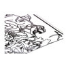 Coloriage - Dinosaures - Tableau à colorier - Avec contours velours noir - Dès 3 ans