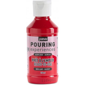 photo-Peinture acrylique - Pouring - Pébéo - Rouge magenta - 118 ml