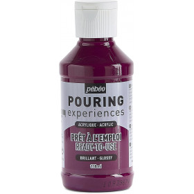 photo-Peinture acrylique - Pouring - Pébéo - Magenta foncé - 118 ml